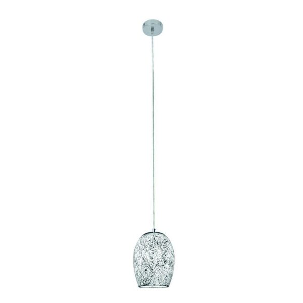 Searchlight 96008069WH Crackle Lustr | E27 | Bílá