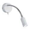 Searchlight 962256WH LED Nástěnní svítidlo s vypínačem | Teplá bílá | Bílá | Chrom | Kov