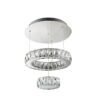 Searchlight 962328CC Clover LED Křišťálový lustr | Přírodní bílá | Chrom | Kov | 29W