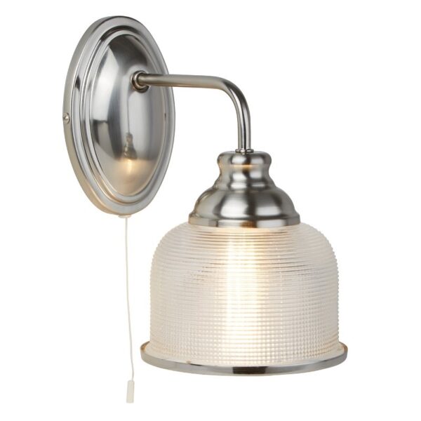 Searchlight 962671-1SS Nástěnné svítidlo | E27 | Kov | Stříbrná