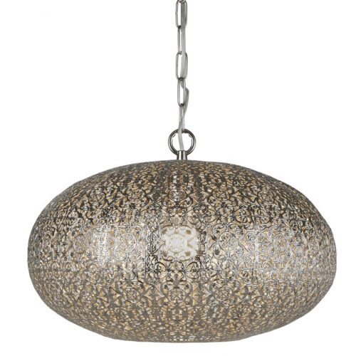 Searchlight 962672SS Fretwork Lustr | E27 | Chrom | Kov | Nikl