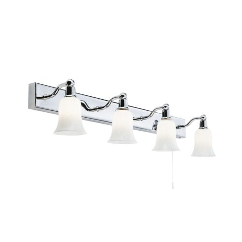 Searchlight 962934-4CC-LED LED Koupelnové nástěnní svítidlo | Teplá bílá | Bílá | Chrom | Kov | 4x2,5W