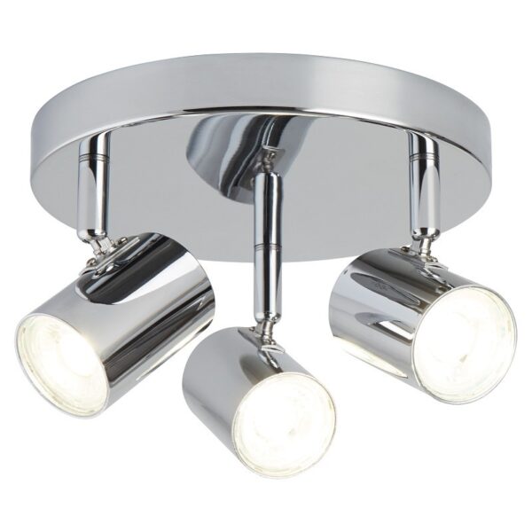 Searchlight 963173CC Rollo LED Přisazené stropní svítidlo | Teplá bílá | Chrom | Kov | 3x4W
