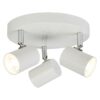 Searchlight 963173WH Rollo LED Přisazené stropní svítidlo | Teplá bílá | Bílá | Chrom | Kov