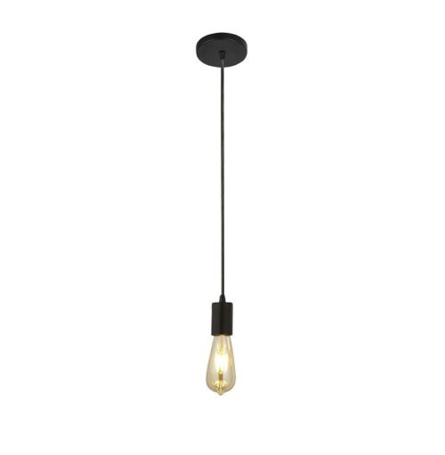 Searchlight 96009661BK Squiggle Lustr | E27 | Černá
