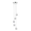 Searchlight 966775-5-LED LED Křišťálový lustr | Teplá bílá | Chrom | Kov | 5x5W