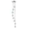 Searchlight 966778-8-LED LED Křišťálový lustr | Teplá bílá | Chrom | Kov | 8x5W