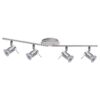 Searchlight 967444CC-LED Aries LED bodové svítidlo | Teplá bílá | Chrom | Kov | Stříbrná | 4x5W