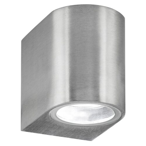 Searchlight 968008-1SS-LED LED Nástěnné venkovní světlo | Teplá bílá | Kov | Stříbrná | 3W