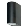 Searchlight 968008-2BK-LED LED Nástěnné venkovní světlo | Teplá bílá | Černá | 2x3W