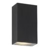 Searchlight 968852BK Outdoor LED Nástěnné venkovní světlo | Přírodní bílá | Bílá | Černá | Kov | Stříbrná | 2x3W