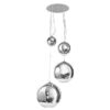 Azzardo AZ2531 Silver Ball Lustr | E27 | Chrom | Kov