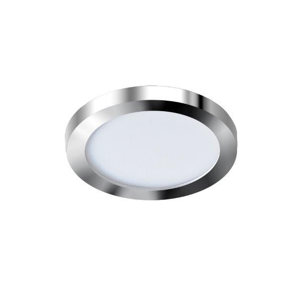 Azzardo AZ2861 Slim LED Zápustné osvětlení | Teplá bílá | 6W | Chrom | Kov