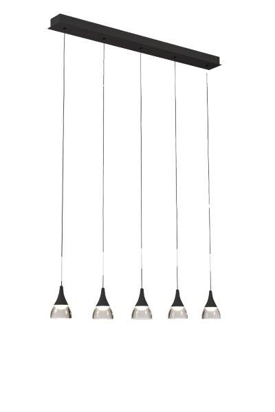 Azzardo AZ2910 Dalmatia LED stropní svítidlo | Teplá bílá | Černá | 5x25W