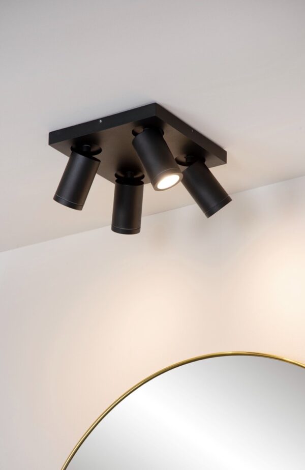 Lucide 09930/20/30 LED bodové svítidlo | Teplá bílá | 4x5W | Černá