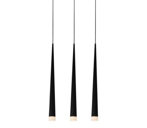 LUXERA 91048003 Ebony Lustr | G9 | Černá | Chrom | Kov
