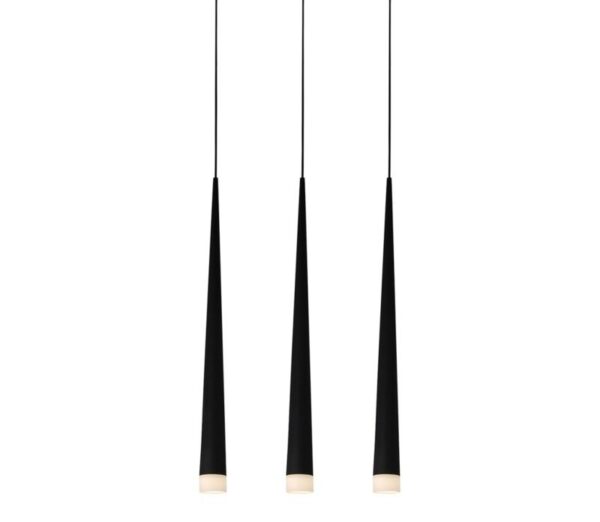 LUXERA 91048003 Ebony Lustr | G9 | Černá | Chrom | Kov