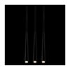 LUXERA 91048003 Ebony Lustr | G9 | Černá | Chrom | Kov