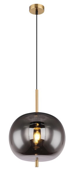 Globo 15345H1MM Blacky I Lustr | E27 | Barevný kov | Černá | Mosaz | Šedá