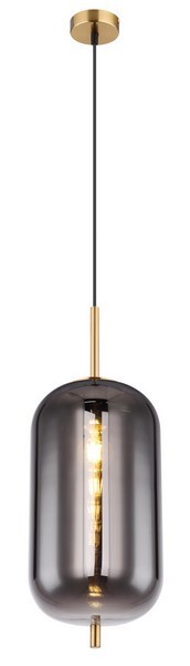 Globo 15345H2MM Blacky I Lustr | E27 | Barevný kov | Černá | Mosaz | Šedá