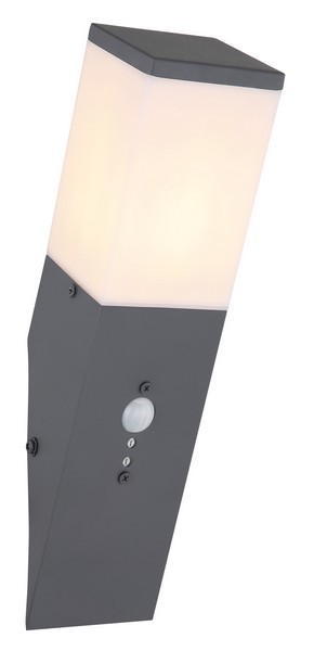 Globo 31730S Herri LED Nástěnné venkovní světlo | Černá | 15W