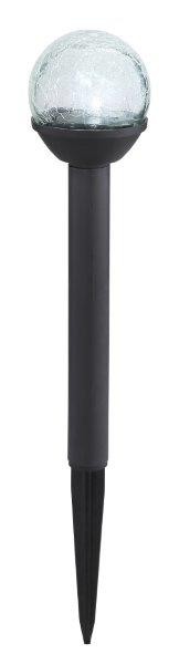 Globo 36350-3 Solar LED Zahradní sloupkové světlo | Studená bílá | Černá | 3x0,06W