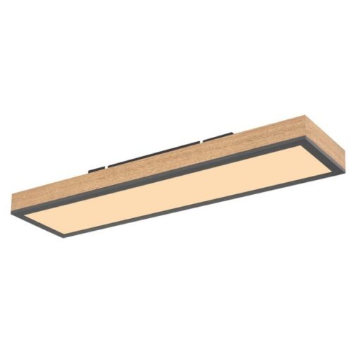 Globo 416080WD Doro LED stropní svítidlo | Teplá bílá | Dřevo | Šedá
