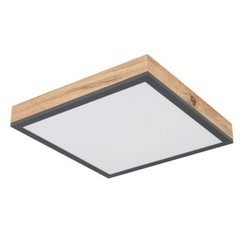 Globo 416080WD1 Doro LED stropní svítidlo | Teplá bílá | Černá | Dřevo