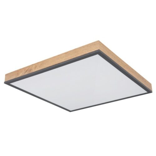 Globo 416080WD2 Doro LED stropní svítidlo | Teplá bílá | Černá | Dřevo