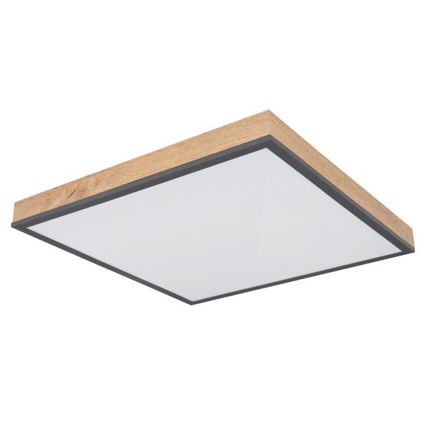 Globo 416080WD2 Doro LED stropní svítidlo | Teplá bílá | Černá | Dřevo
