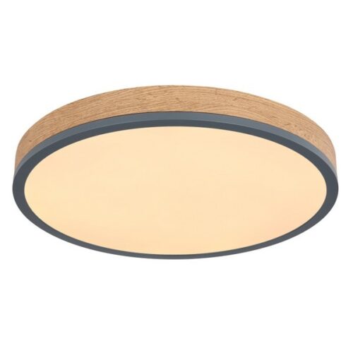Globo 416080WD2R Doro LED stropní svítidlo | Teplá bílá | Dřevo | Šedá