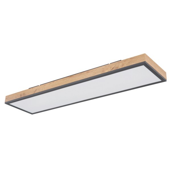 Globo 416080WD4 Doro LED stropní svítidlo | Teplá bílá | Černá | Dřevo