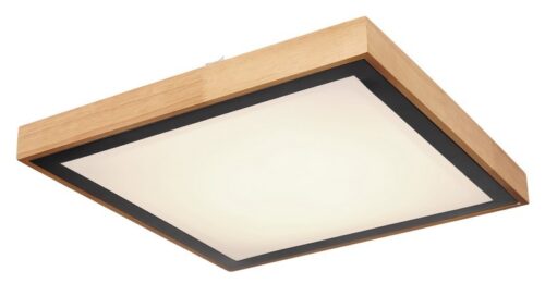 Globo 41764-24Q LED stropní svítidlo | Variabilní | Černá | Dřevo | 24W