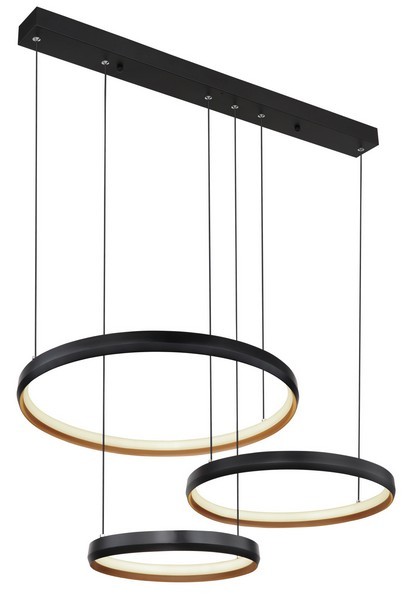 Globo 67193-55H LED stropní svítidlo | Variabilní | Barevný kov | Černá | Zlatá | 55W