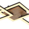 Globo 67280-30 LED Přisazené stropní svítidlo | Teplá bílá | Černá | Dřevo | 30W