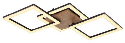 Globo 67280-30 LED Přisazené stropní svítidlo | Teplá bílá | Černá | Dřevo | 30W