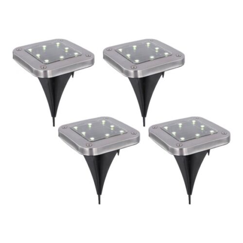 Globo 33414Q-4 LED venkovní svítidlo | Studená bílá | Černá | Kov | 8x0,1W