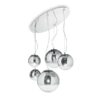 Ideal lux 140759 Mapa Fade Lustr | E27 | Chrom | Kov