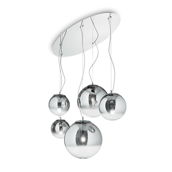 Ideal lux 140759 Mapa Fade Lustr | E27 | Chrom | Kov