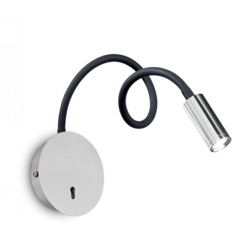 Ideal lux 203188 Focus LED nástěnní svítidlo | Teplá bílá | Chrom | Kov | 3W