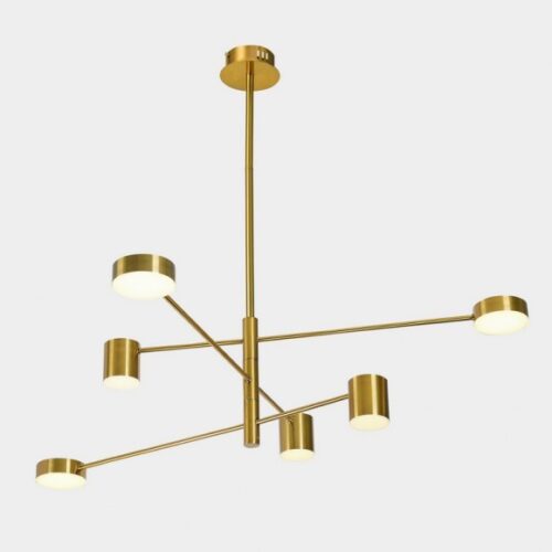 Italux 5900644313496 LED lustr | Teplá bílá | Barevný kov | Zlatá | 36W