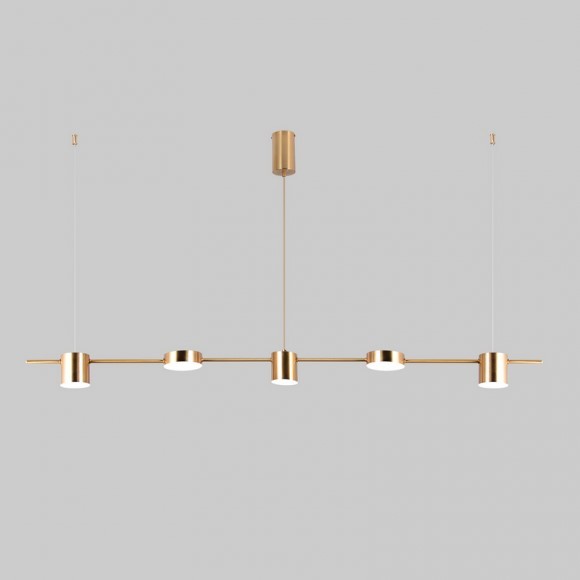 Italux 5900644313823 LED lustr | Teplá bílá | Barevný kov | Mosaz | 30W
