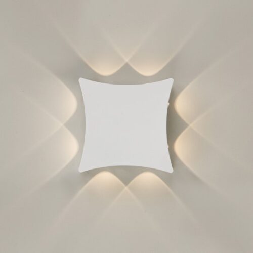 Italux 5900644315162 LED Nástěnné venkovní světlo | Teplá bílá | Černá | 8W