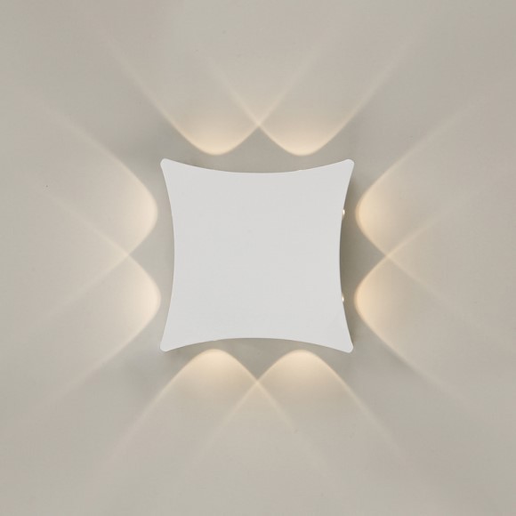 Italux 5900644315162 LED Nástěnné venkovní světlo | Teplá bílá | Černá | 8W