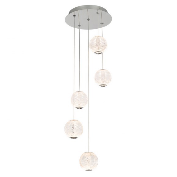 Italux 5900644316206 LED stropní svítidlo | Teplá bílá | Chrom | Kov | 21W