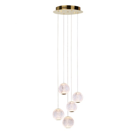 Italux 5900644316244 LED stropní svítidlo | Teplá bílá | Barevný kov | Zlatá | 21W