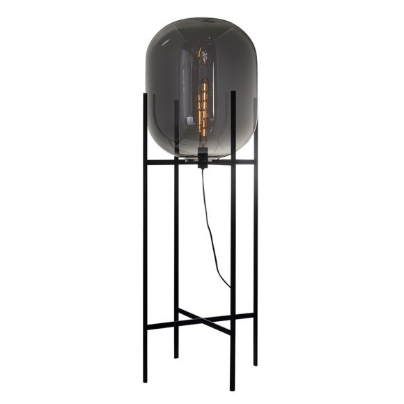 Italux 5900644316985 Stojací lampa | E27 | Černá | Šedá