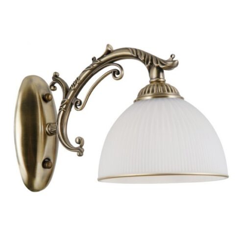 Italux 5900644318101 Stolní lampička | E27 | Barevný kov | Bílá | Bronz