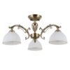 Italux 5900644318125 Lustr | E27 | Barevný kov | Bílá | Bronz