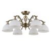 Italux 5900644318149 Lustr | E27 | Barevný kov | Bílá | Bronz